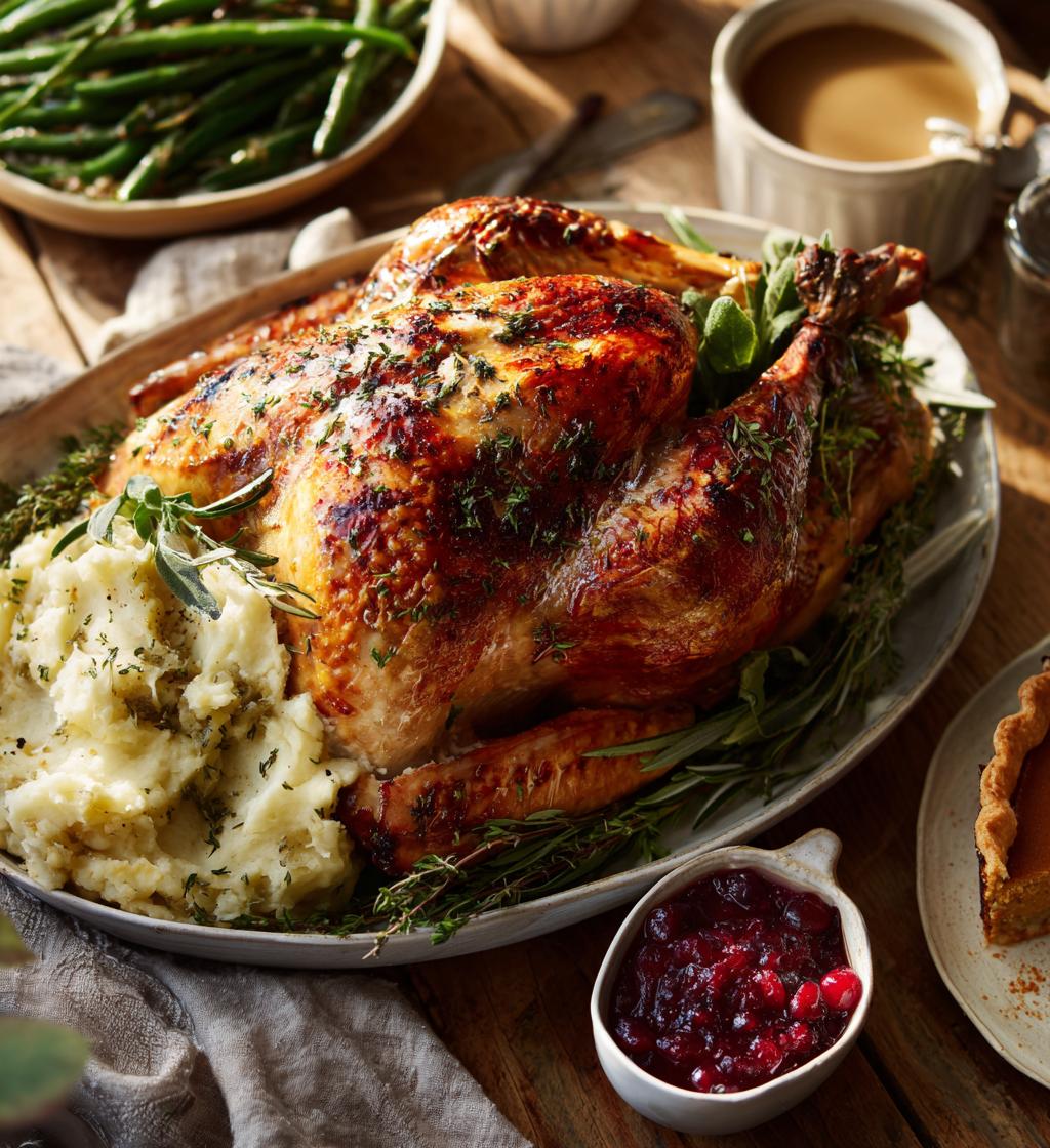 christmas table food