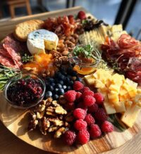 christmas themed charcuterie board