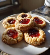 christmas thumbprint cookies