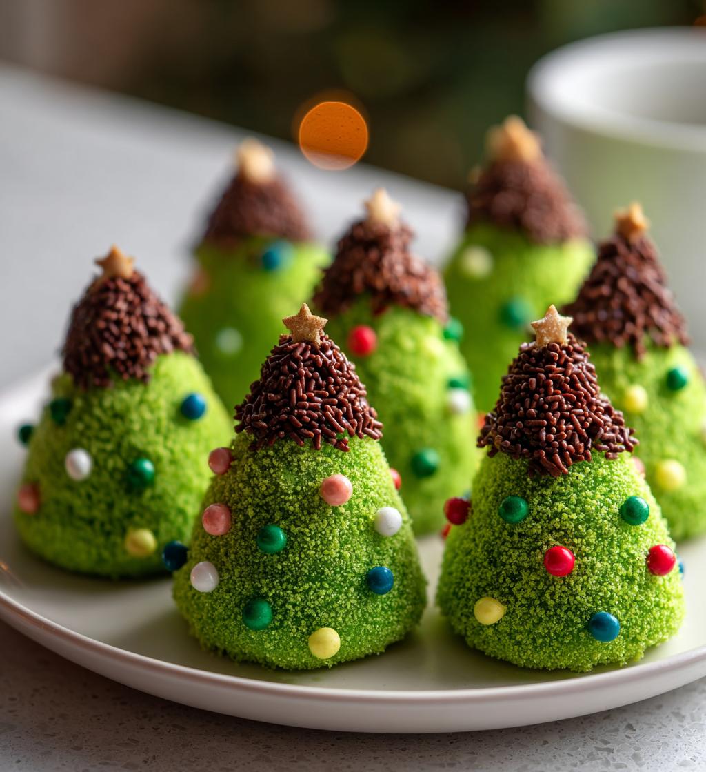 christmas tree cake balls