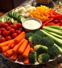 christmas veggie platter