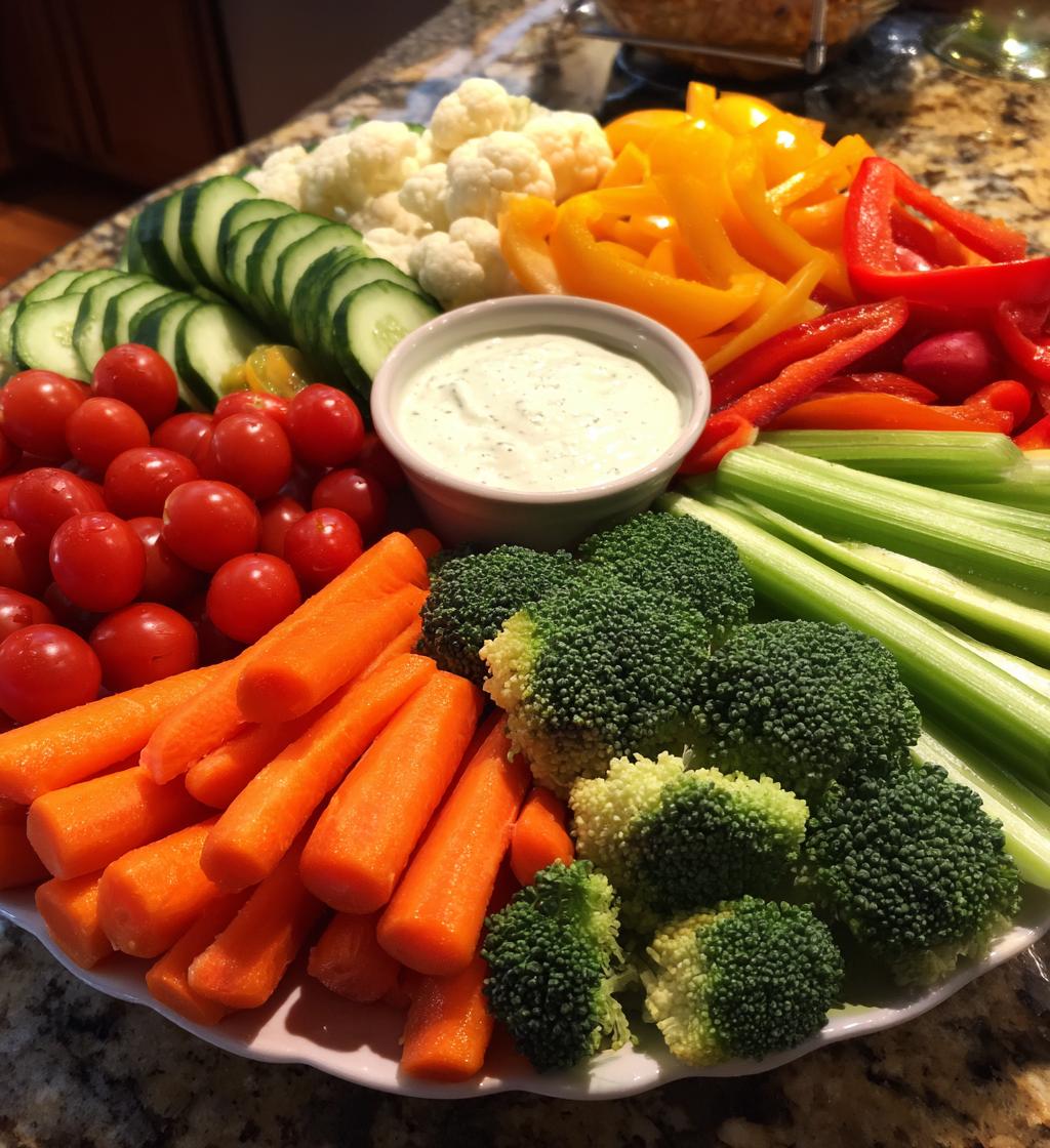 christmas veggie platter