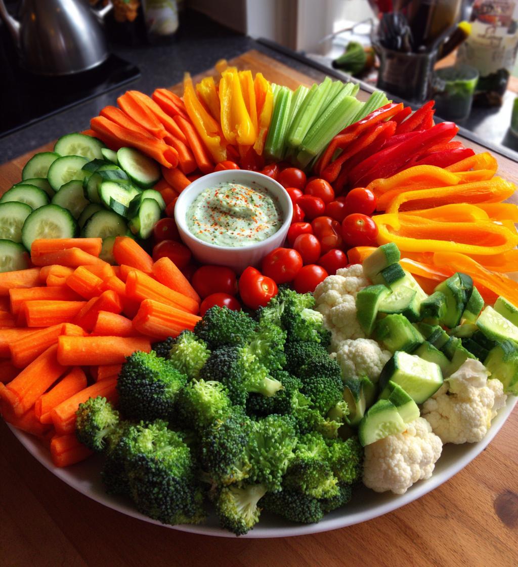 christmas veggie tray