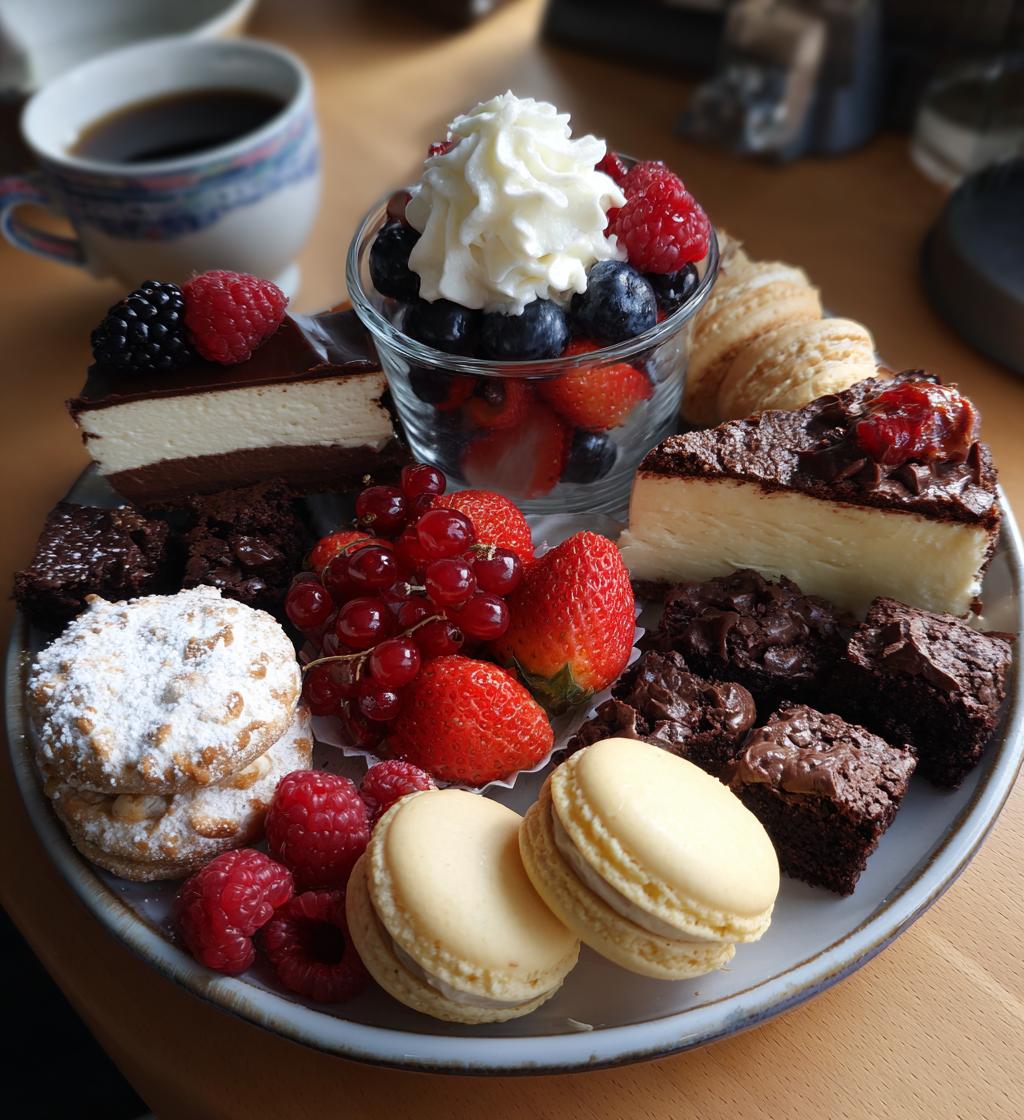 dessert platter