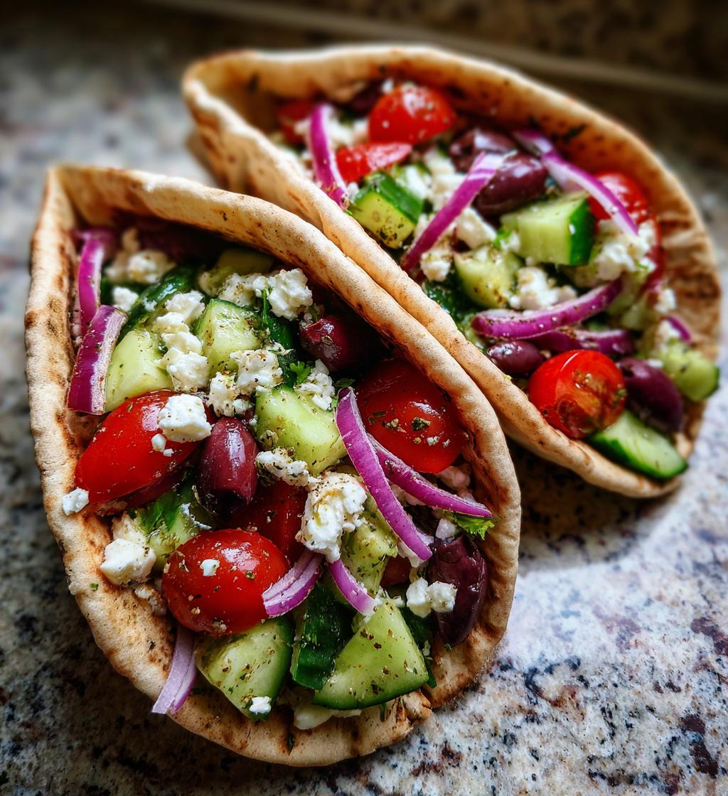 greek salad pita pockets