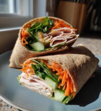 honey mustard turkey wrap