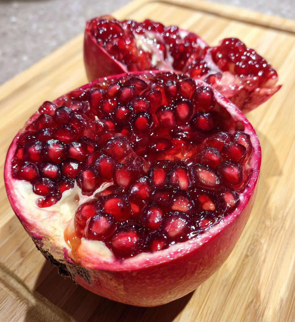 how to cut a pomegranate