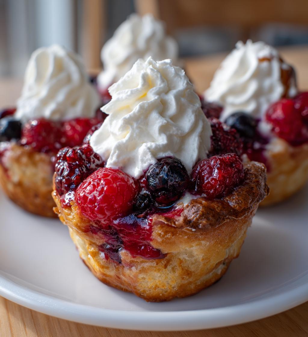 individual christmas desserts