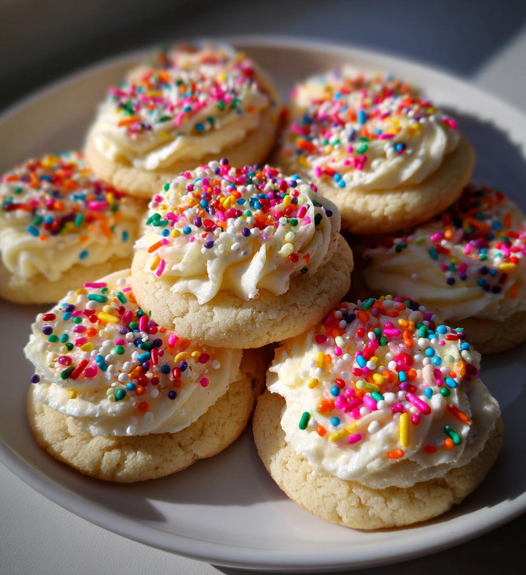 new years buttercream cookies
