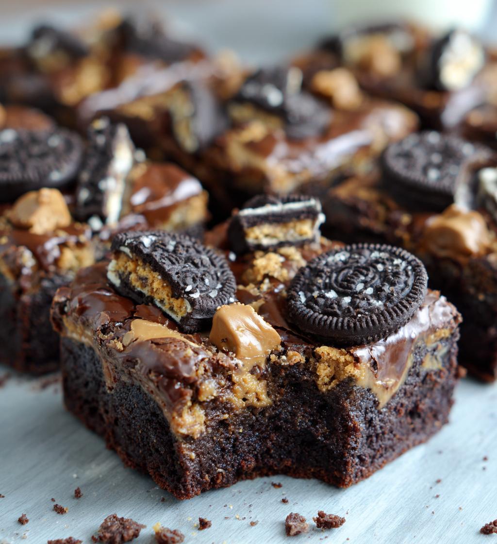 oreo reeses fudge brownies