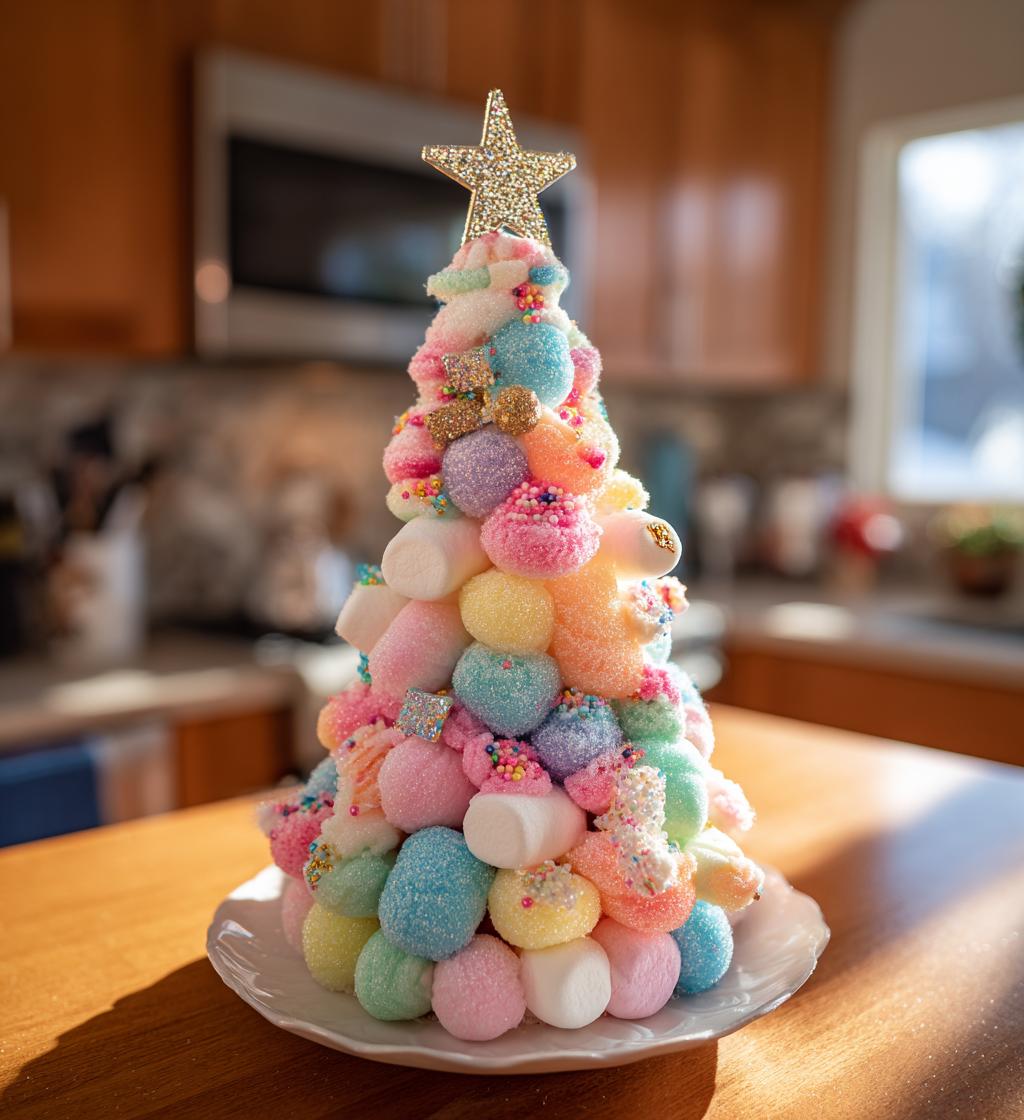 pastel candy christmas tree