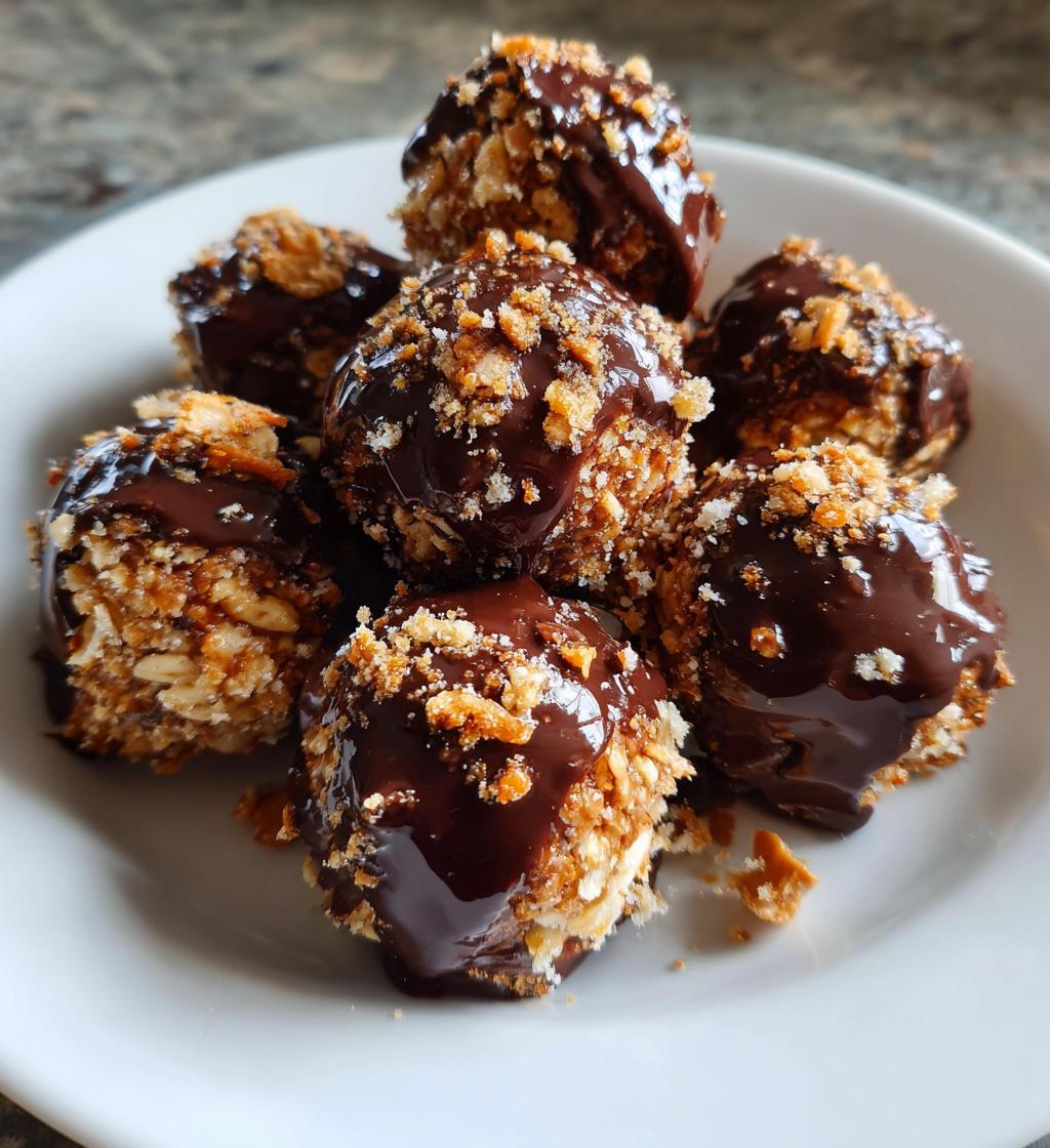 peanut butter balls with rice krispies