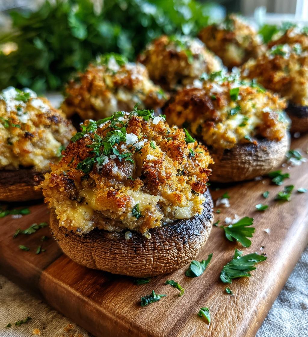 sausage stuffed mushrooms