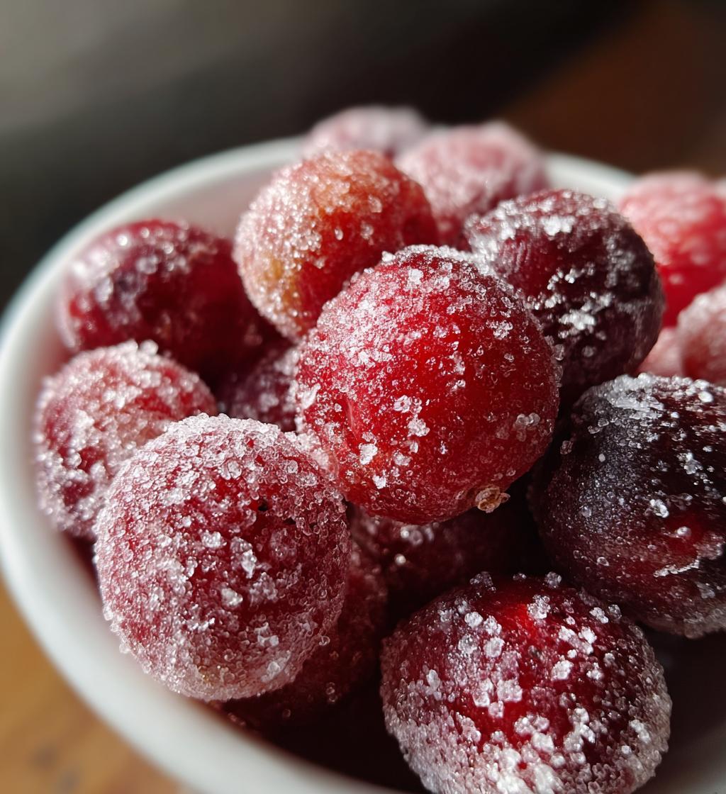 sugared cranberries
