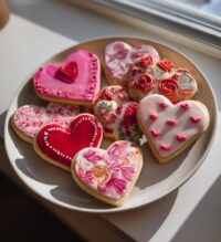 valentine’s day cookies decorated