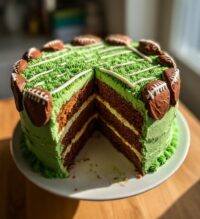 american football theme cake