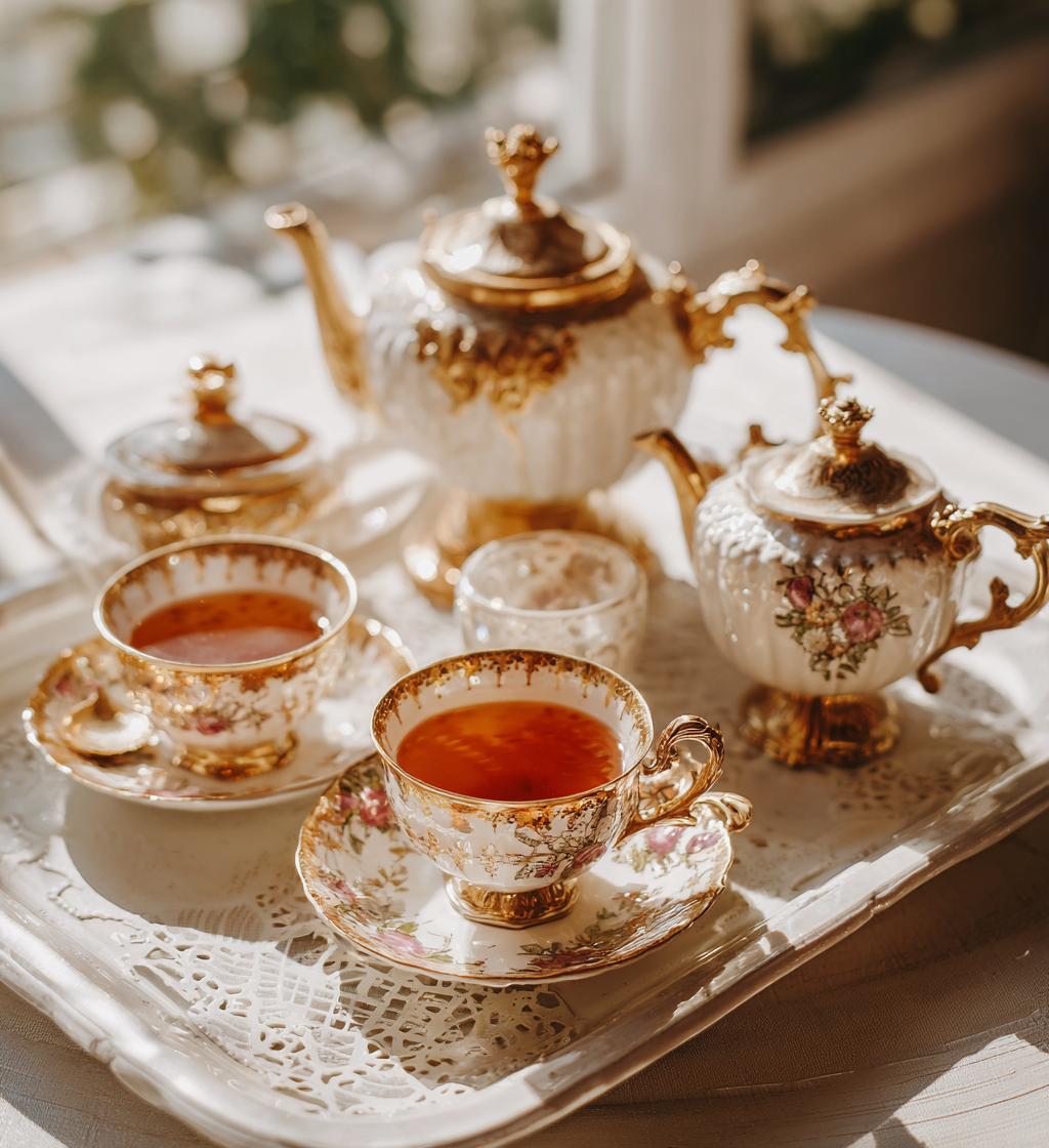 antique russian tea set