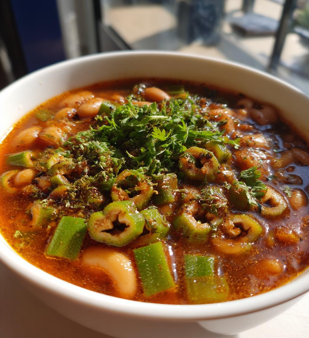 black eyed peas and okra soup