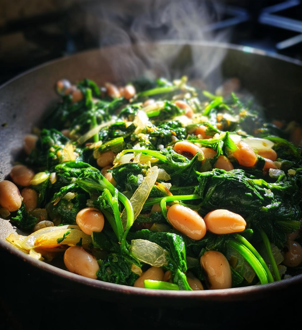 black eyed peas and spinach recipe