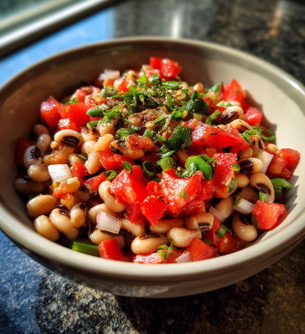 black eyed peas and tomatoes