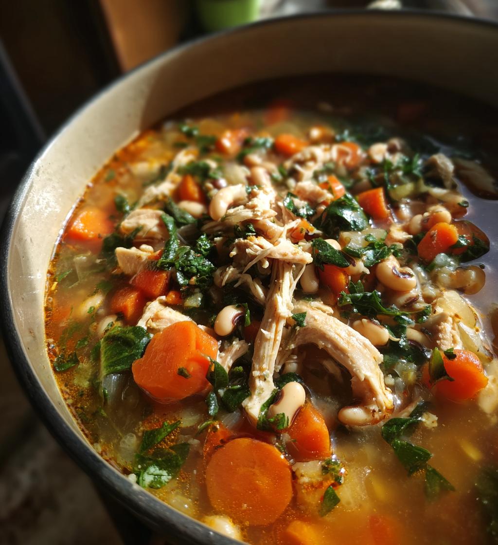 black eyed peas chicken soup