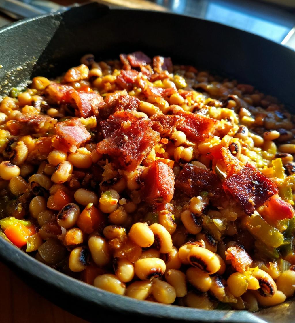 black eyed peas with salt pork