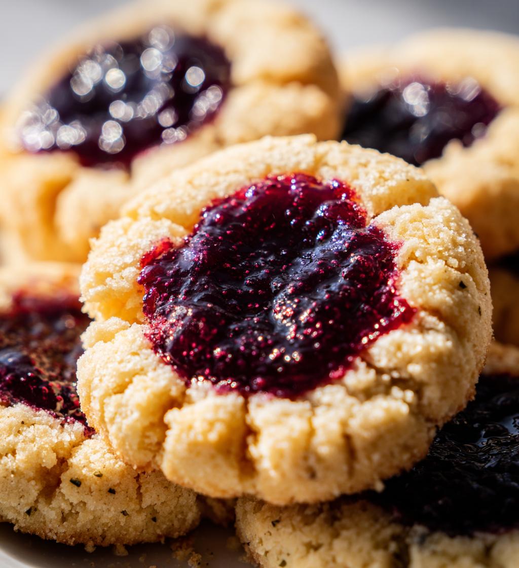 blackberry sage thumbprint cookies