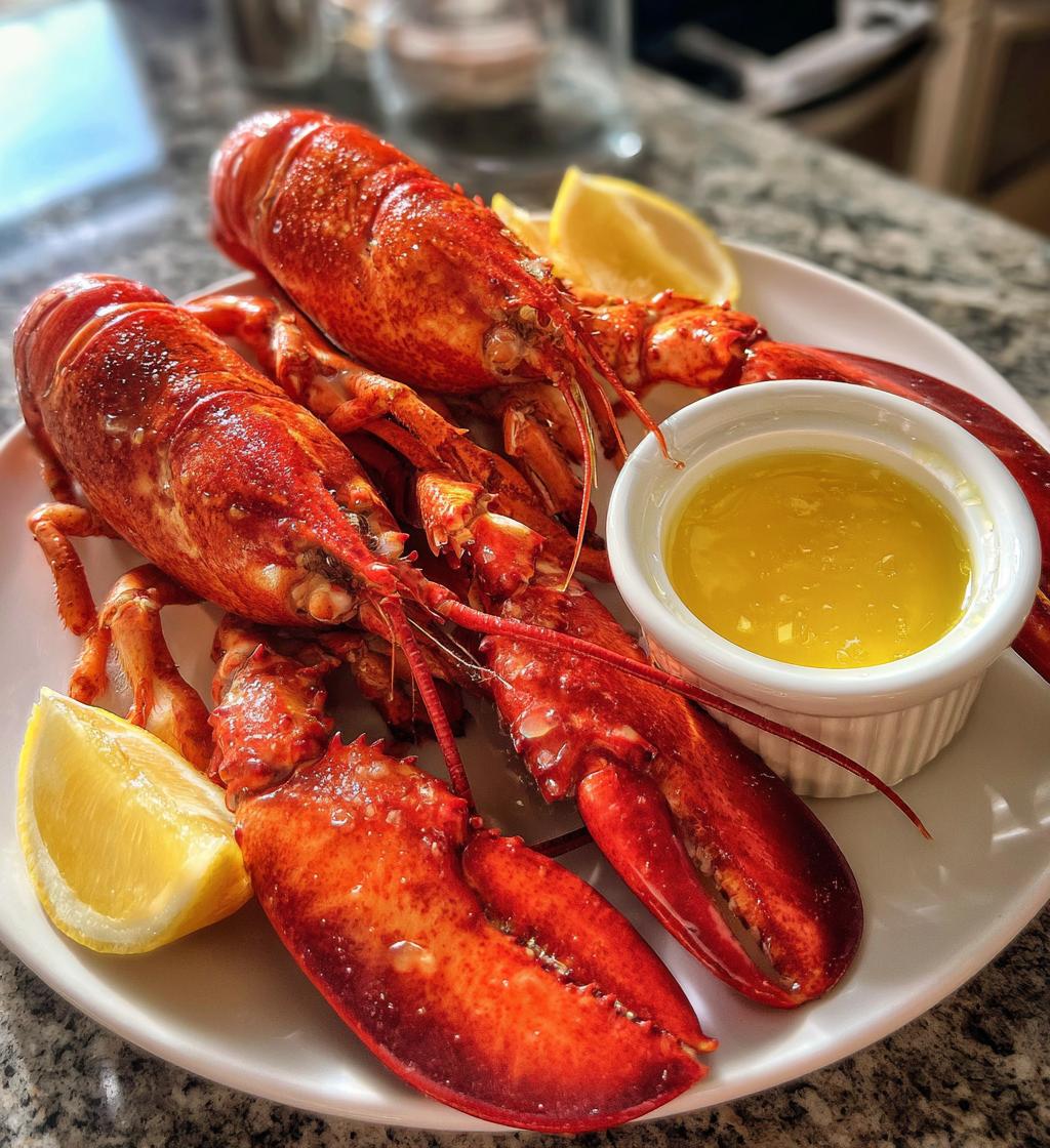 boiled lobster