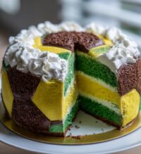 brazil football cake