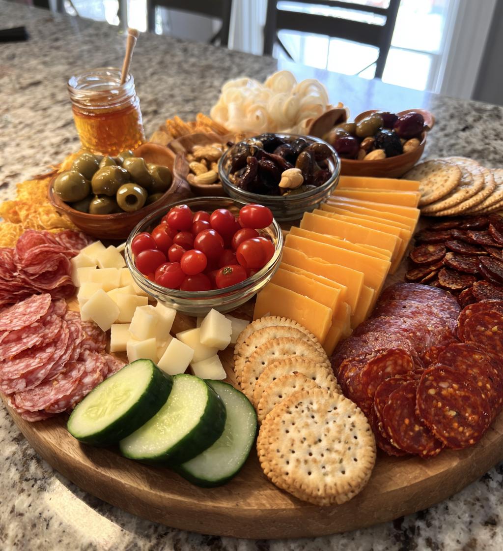 charcuterie board for football game