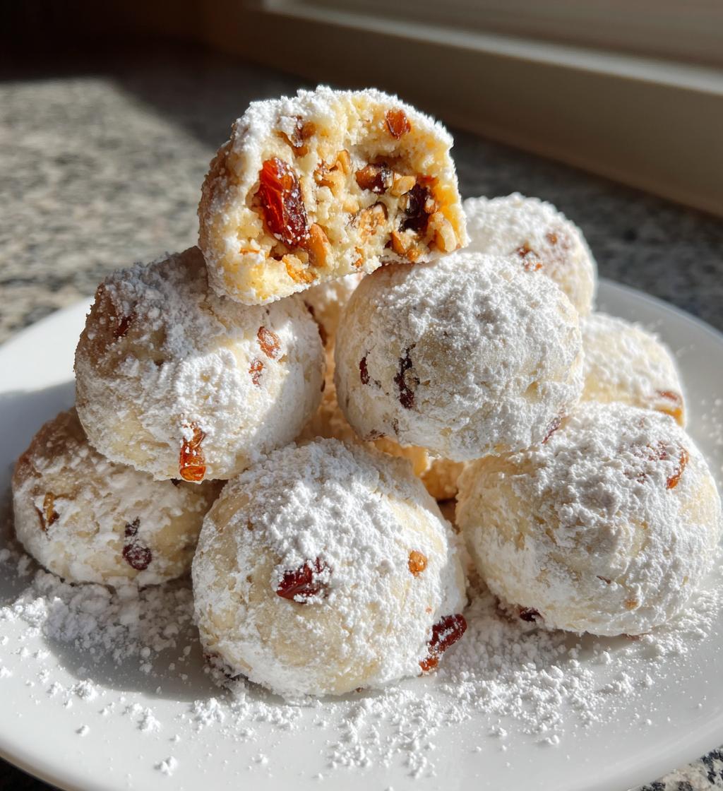 cherry snowball cookies