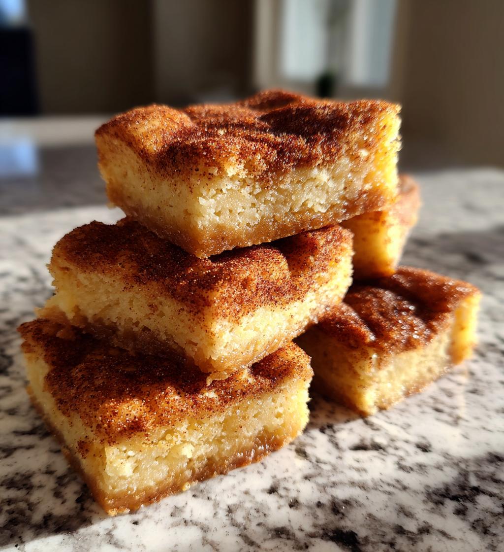 chewy snickerdoodle bars