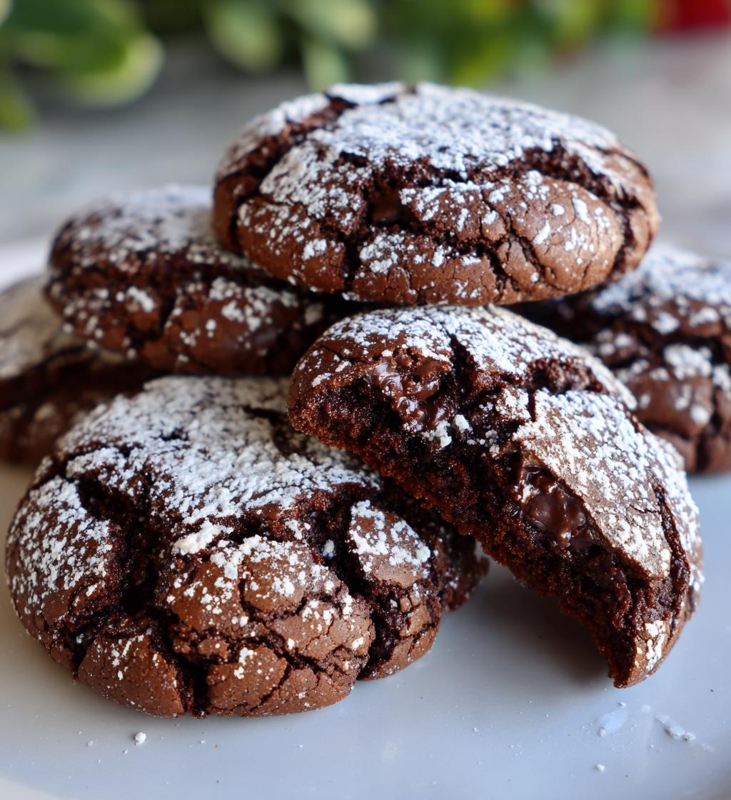 chocolate crinkle cookies