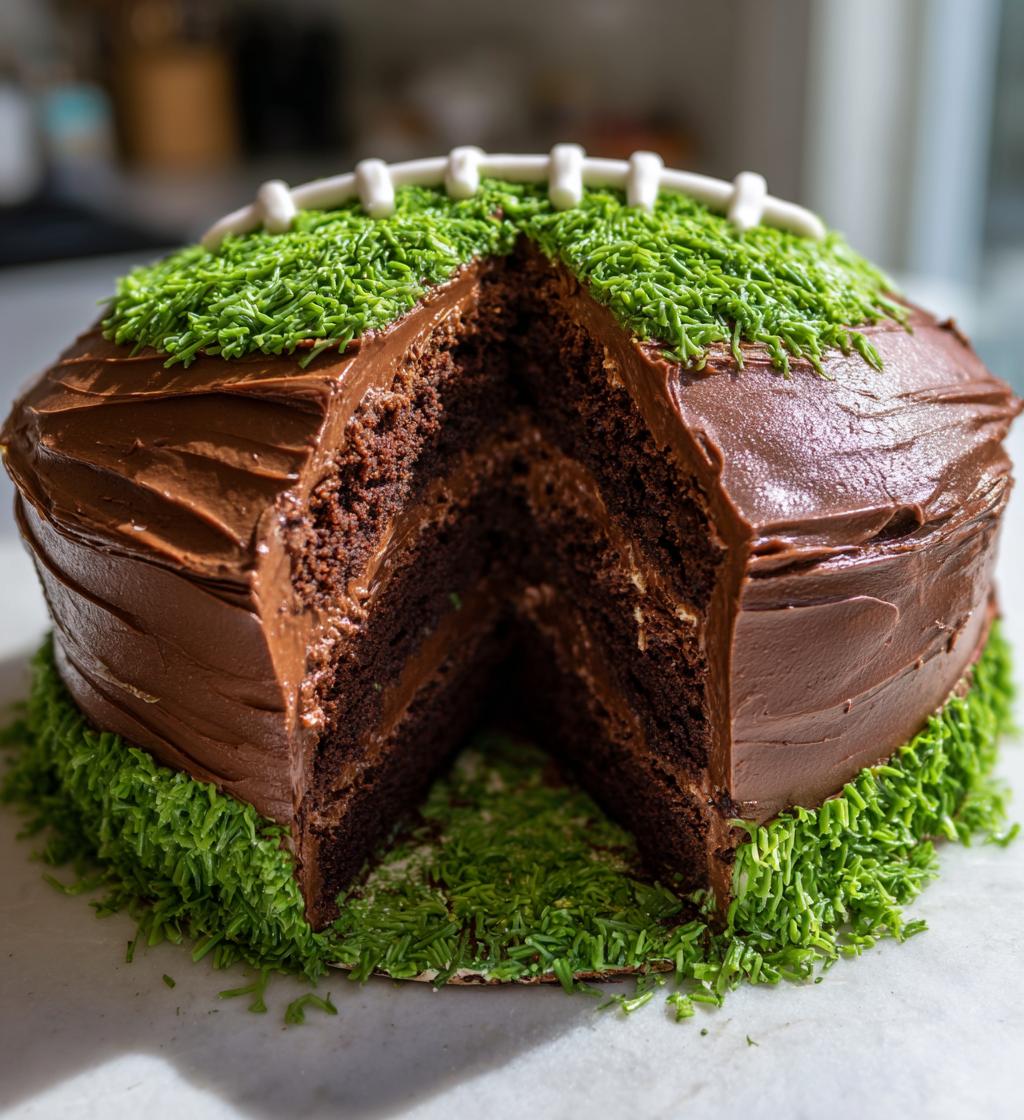chocolate football cake design