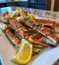 cooked crab legs in oven