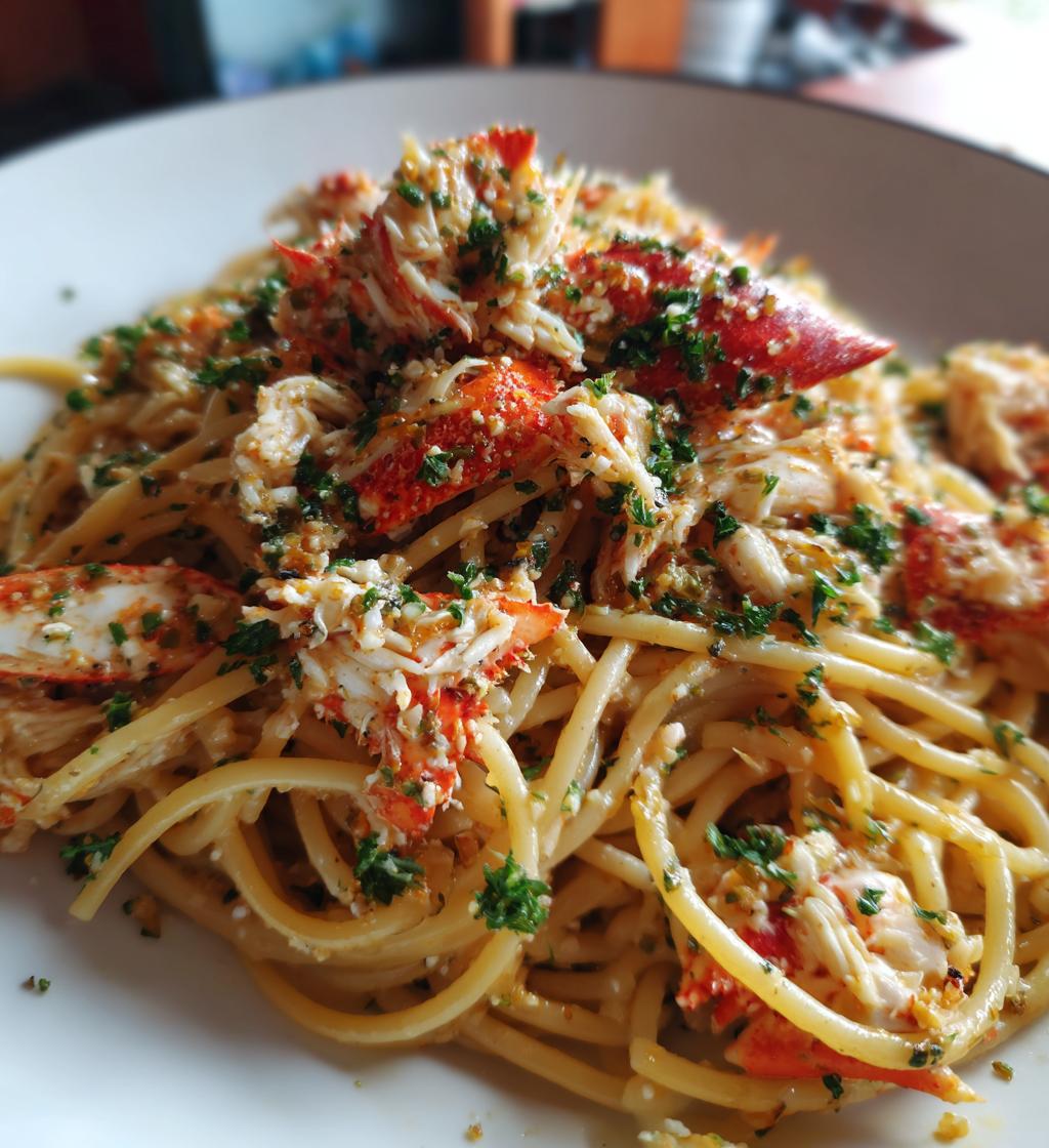 crab and lobster pasta