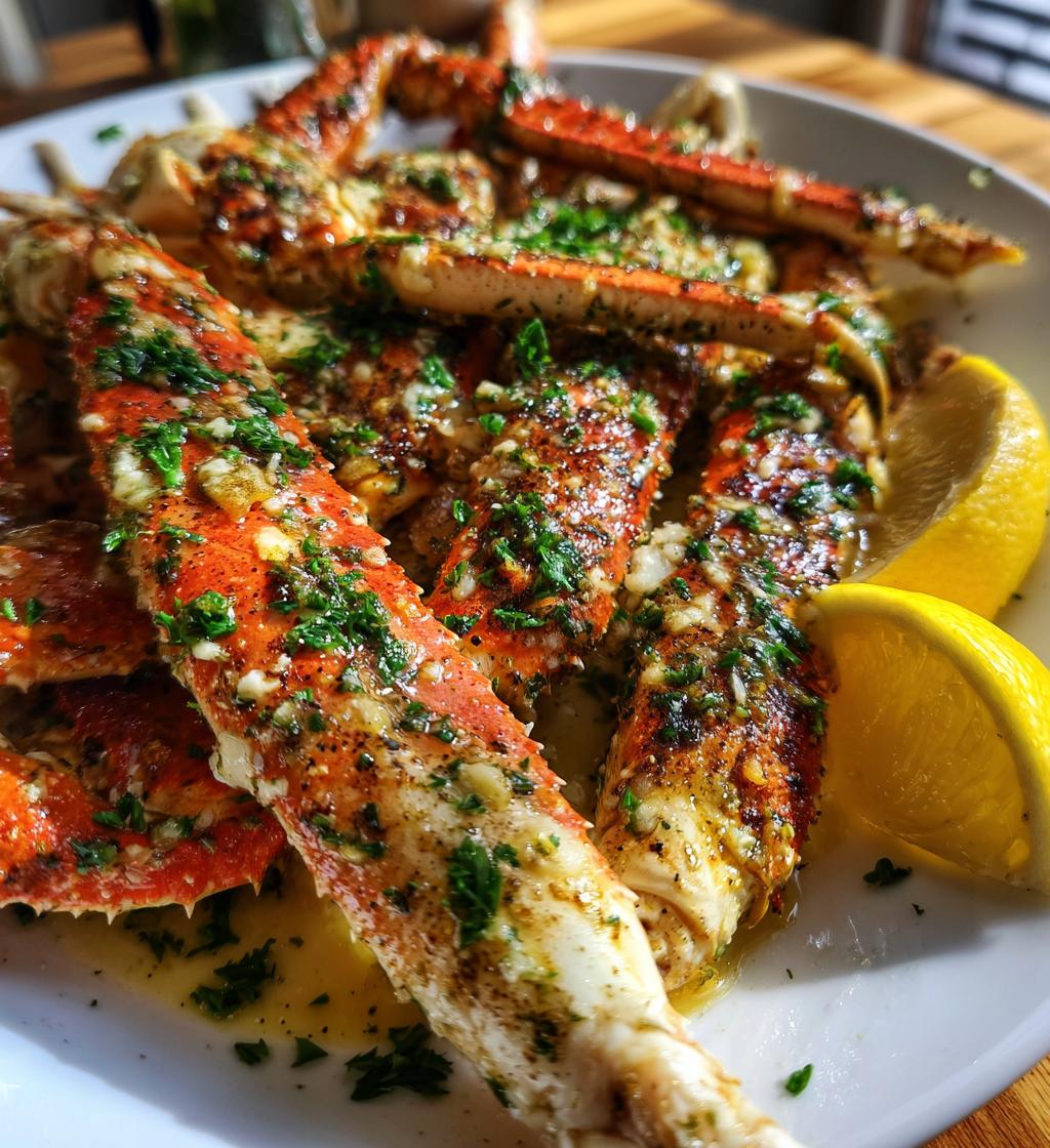 crab legs with garlic butter
