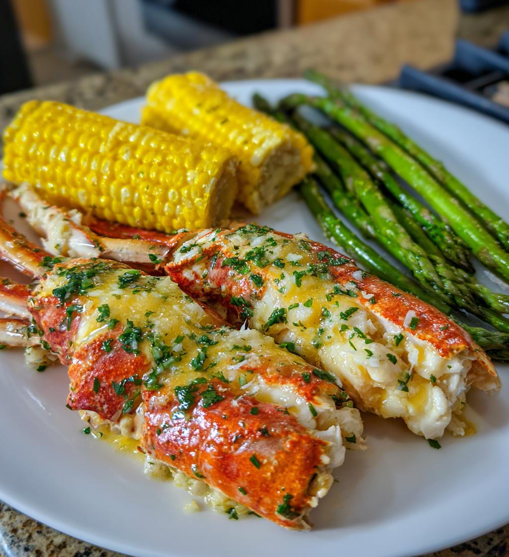 crab legs with sides