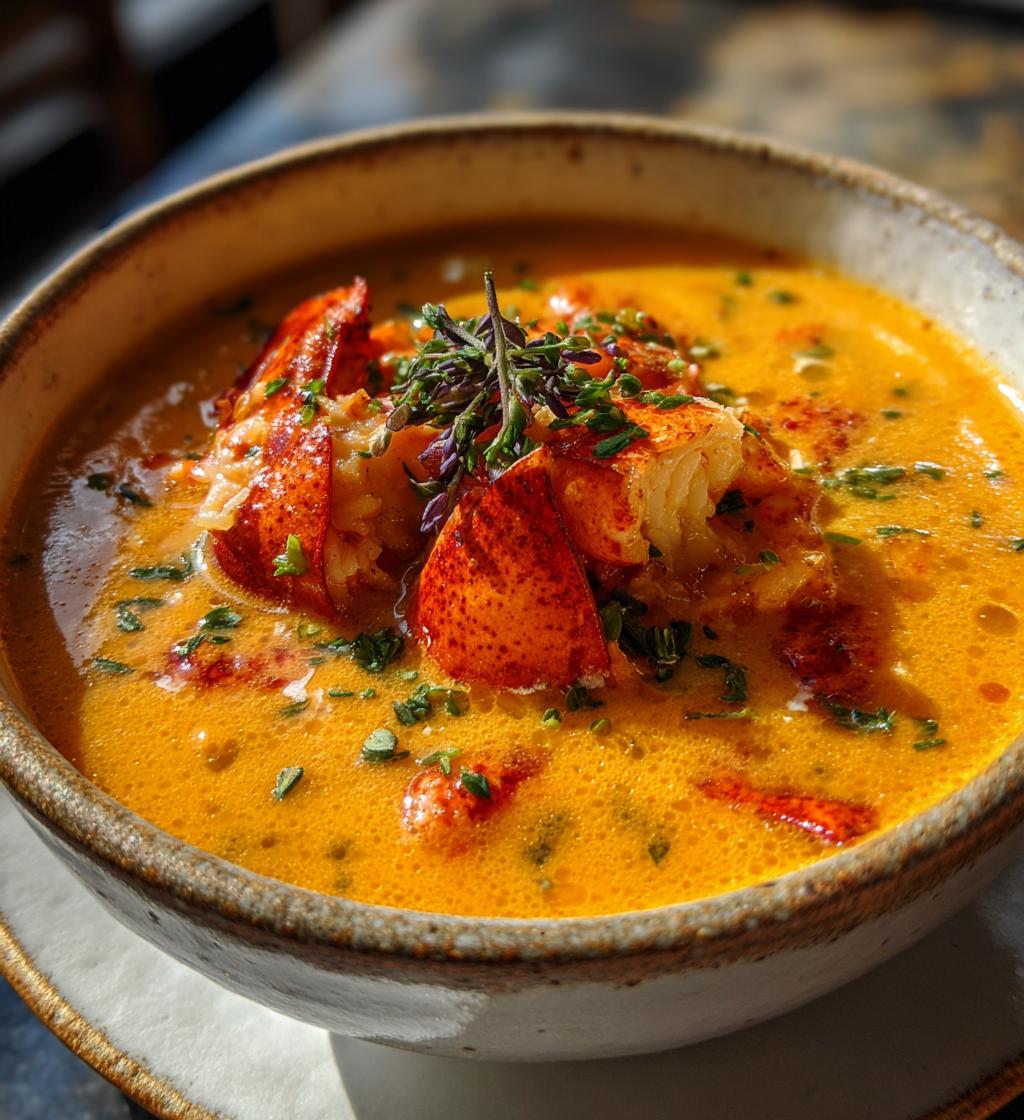 creamy lobster bisque recipe