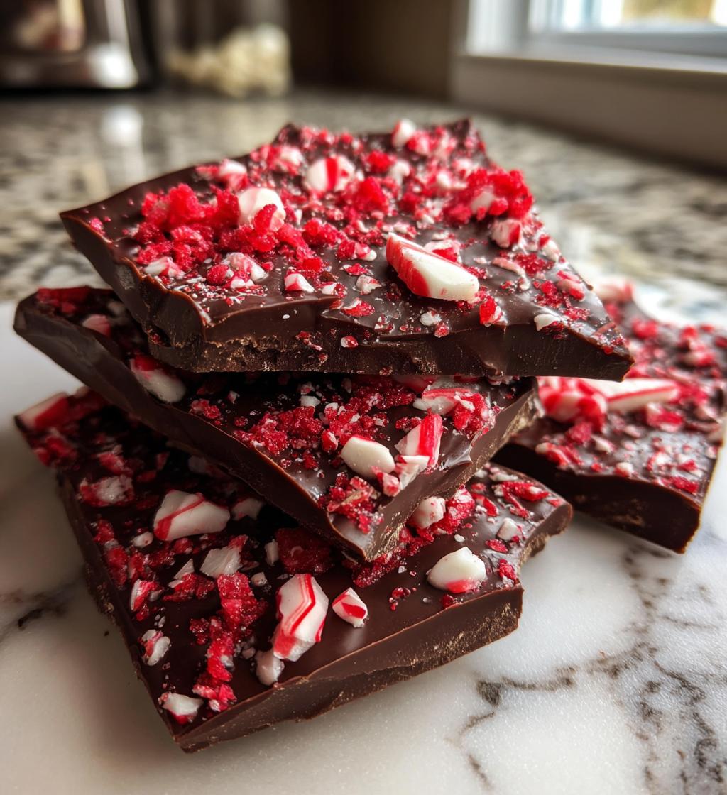 dark chocolate peppermint bark