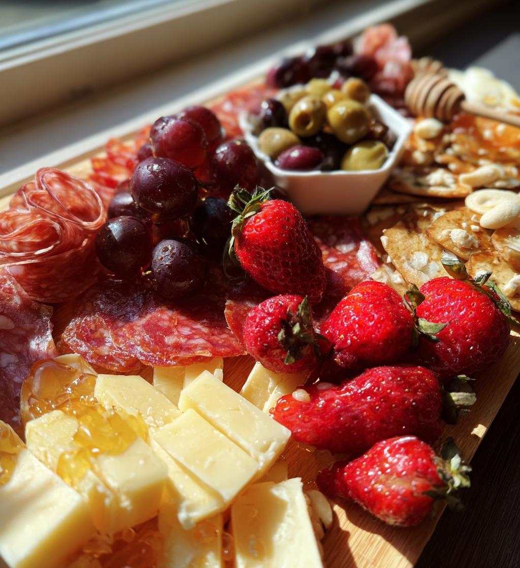 easy valentine charcuterie board