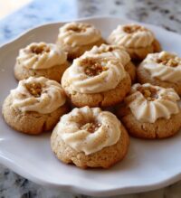 eggnog thumbprint cookies