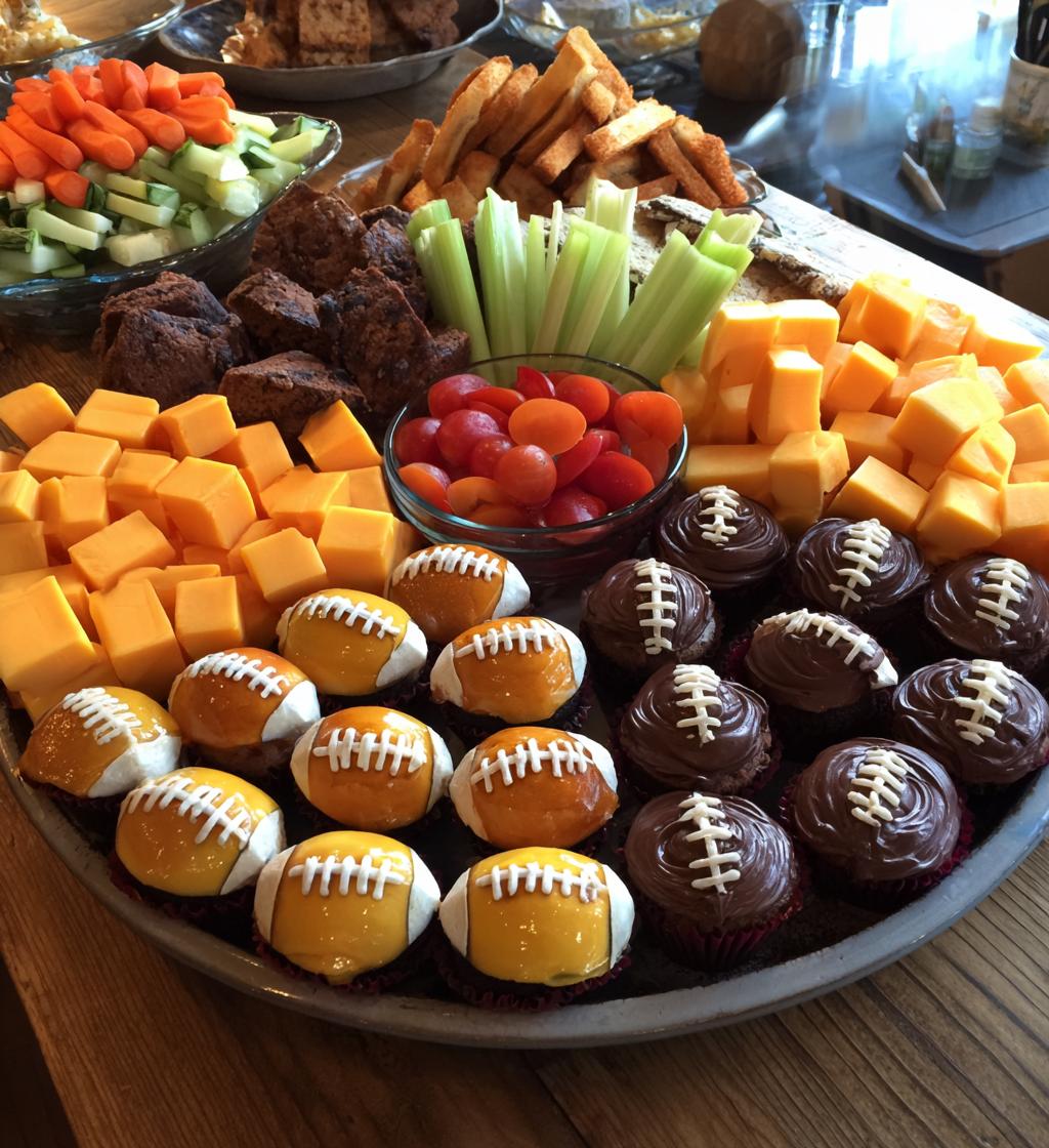 football 1st birthday party food