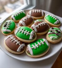 football birthday cookies