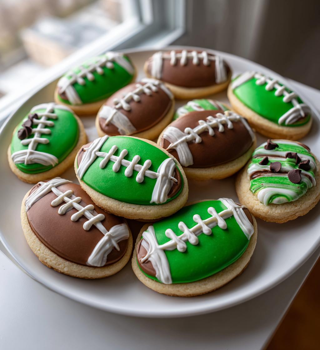 football birthday cookies