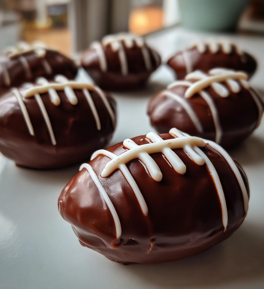football chocolate covered oreos