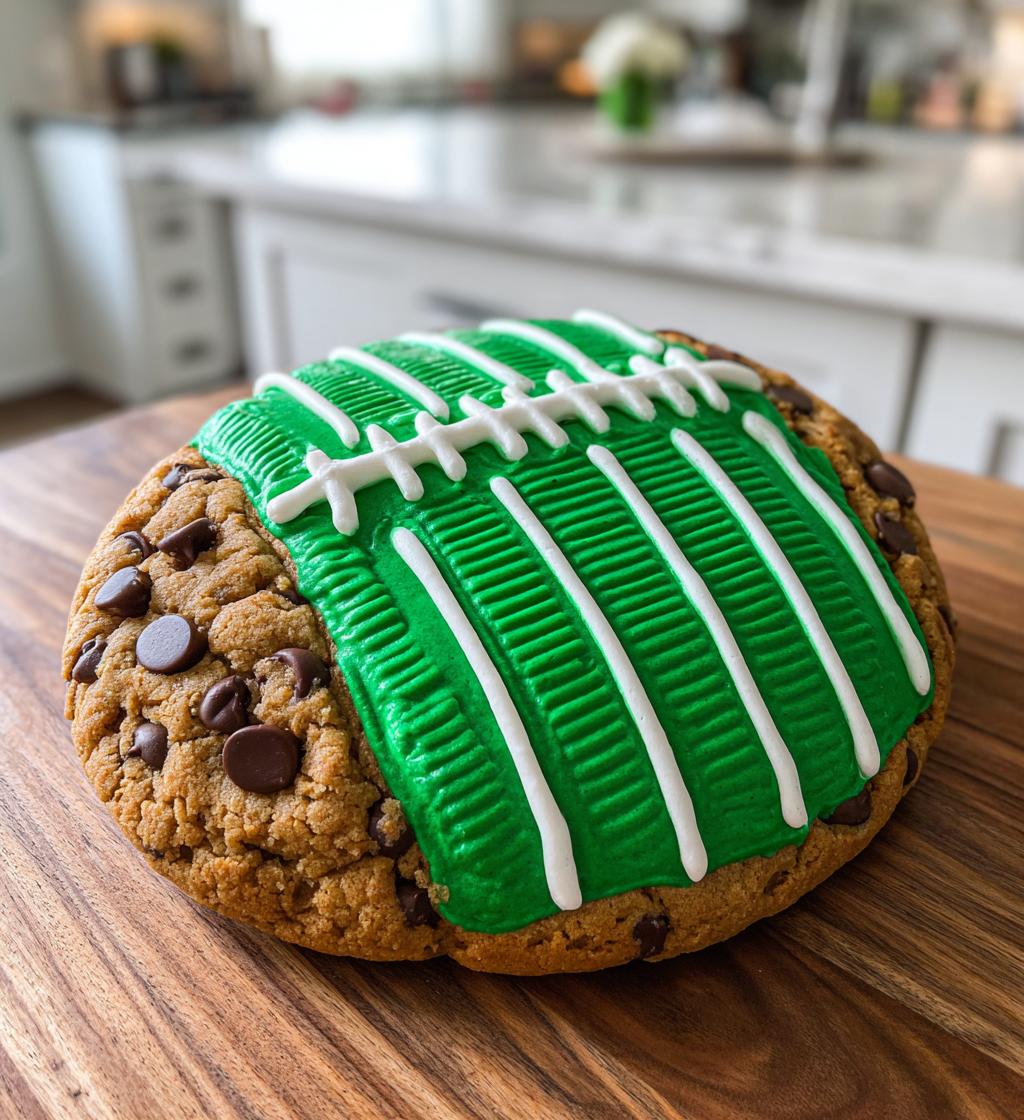 football cookie cake ideas