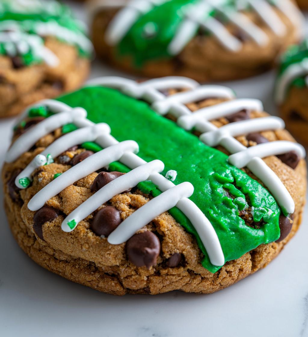 football cookie cake