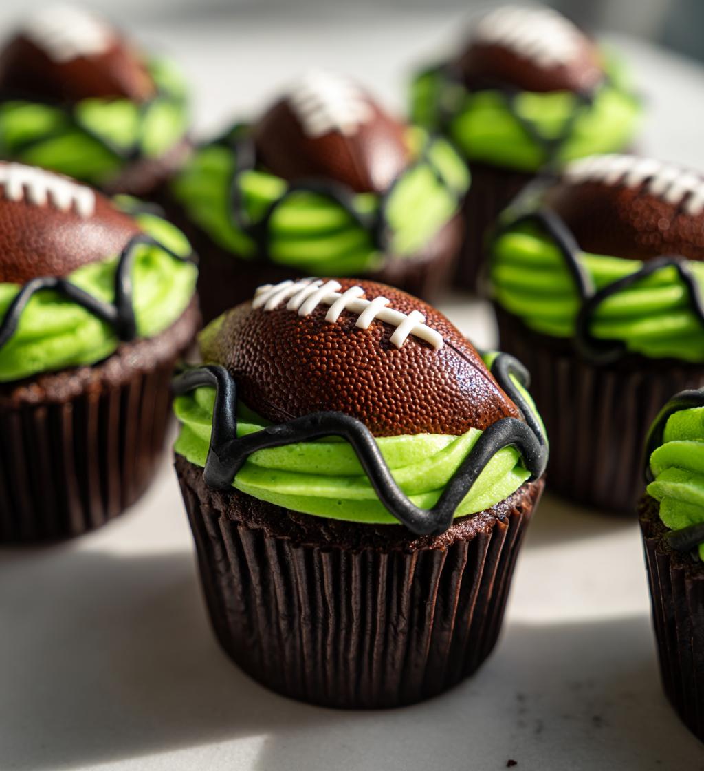 football cupcake cakes