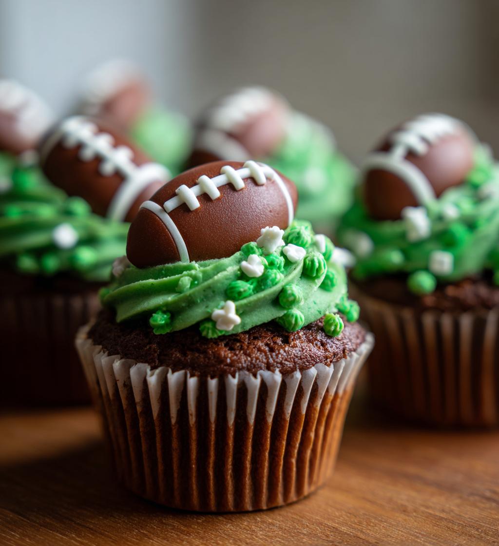 football cupcakes ideas